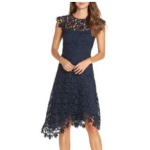 Eliza J navy dress
